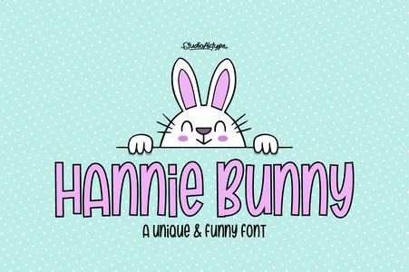 Hannie Bunny personaluse font